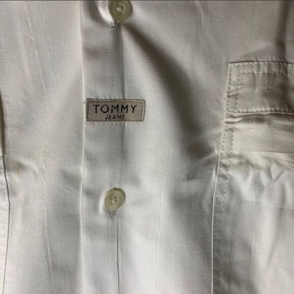 Rare VTG. Tommy Hilfiger 90’s Zipper Pockets Shirt XL - Picture 3 of 8